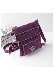 Women Nylon Sling Bag Shoulder Bag Purple / Blue / Green / Red / Black