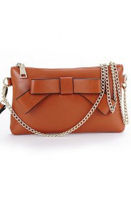 Women Cowhide Shell Shoulder Bag / Evening Bag / Wristlet / Mobile Phone Bag