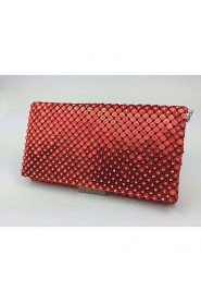 Women Other Leather Type Minaudiere Evening Bag Purple / Gold / Red / Silver / Black