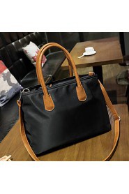 Women PU Weekend Bag Shoulder Bag Brown / Black