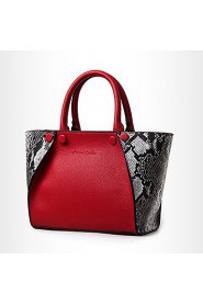 Women PU Barrel Shoulder Bag / Tote / Satchel Blue / Red / Black