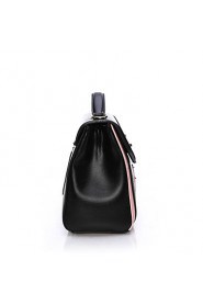 Women PU Baguette Shoulder Bag / Tote / Satchel Black