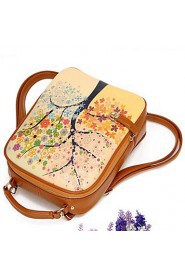 Women's New Style Retro Printing Backpack