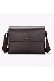 Men PU Messenger Shoulder Bag / Satchel Brown / Black