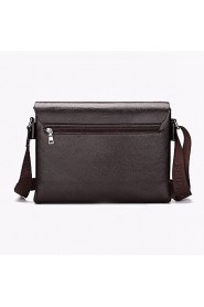 Men PU Messenger Shoulder Bag / Satchel Brown / Black