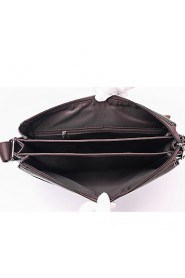 Men PU Messenger Shoulder Bag / Satchel Brown / Black