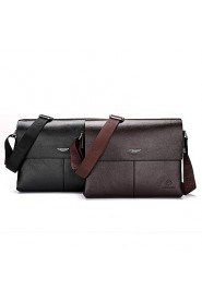 Men PU Messenger Shoulder Bag / Satchel Brown / Black