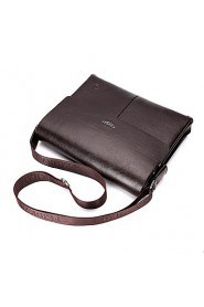 Men PU Messenger Shoulder Bag / Satchel Brown / Black