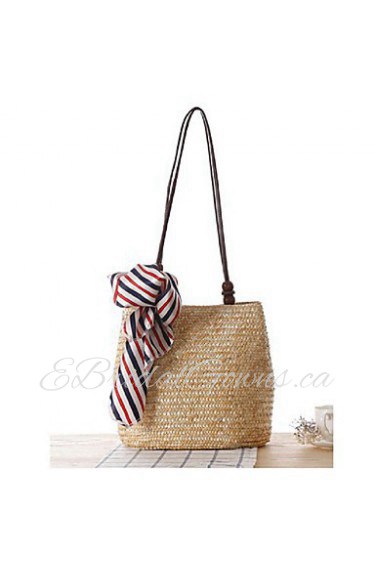 Women Casual Straw Tote Beige / Blue / Green / Brown