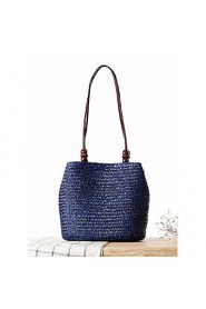 Women Casual Straw Tote Beige / Blue / Green / Brown