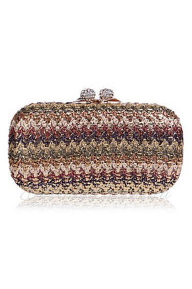 Women's Handmade High grade Weaving Diamonds Party/Evening Bag