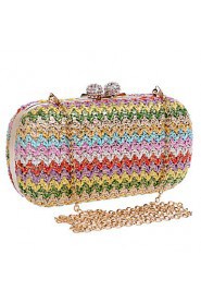 Women's Handmade High grade Weaving Diamonds Party/Evening Bag