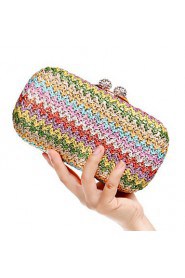 Women's Handmade High grade Weaving Diamonds Party/Evening Bag