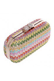 Women's Handmade High grade Weaving Diamonds Party/Evening Bag