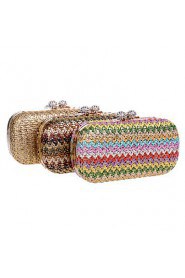 Women's Handmade High grade Weaving Diamonds Party/Evening Bag