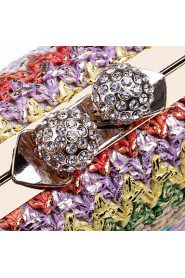 Women's Handmade High grade Weaving Diamonds Party/Evening Bag