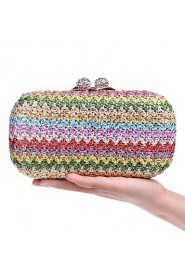 Women's Handmade High grade Weaving Diamonds Party/Evening Bag