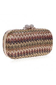 Women's Handmade High grade Weaving Diamonds Party/Evening Bag