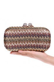 Women's Handmade High grade Weaving Diamonds Party/Evening Bag