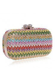 Women's Handmade High grade Weaving Diamonds Party/Evening Bag