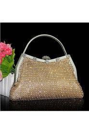 Women Other Leather Type Hobo Clutch / Evening Bag Gold / Silver / Black