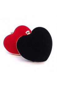 Women Event/Party Velvet Kiss Lock Evening Bag