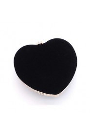 Women Event/Party Velvet Kiss Lock Evening Bag