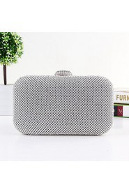 Women Metal Minaudiere Tote / Clutch / Evening Bag / Wristlet Gold / Silver