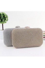 Women Metal Minaudiere Tote / Clutch / Evening Bag / Wristlet Gold / Silver