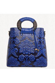 Women PU Barrel Shoulder Bag / Tote Blue / Green / Red