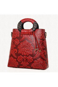 Women PU Barrel Shoulder Bag / Tote Blue / Green / Red