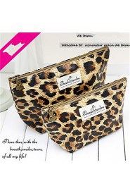 Women PU Casual Cosmetic Bag Animal Print 26*14.5*6