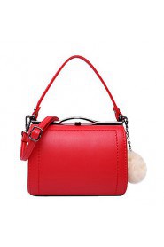 Women's PU Tote Bag/Single Shoulder Bag/Crossbody Bags Red/Black