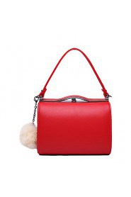 Women's PU Tote Bag/Single Shoulder Bag/Crossbody Bags Red/Black