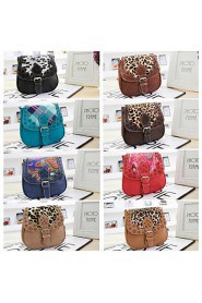 Women PU Shell Shoulder Bag Satchel Casual Vintage Bag Blue / Brown / Red / Black / Khaki / Camel