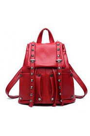 Women Casual / Outdoor PU Zipper Backpack