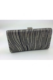 Women Silk Baguette Evening Bag Gold / Silver / Black