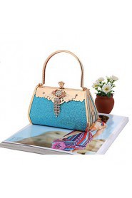 Women PU / Metal Minaudiere Shoulder Bag / Tote / Evening Bag / Wristlet Multi color