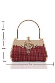 Women PU / Metal Minaudiere Shoulder Bag / Tote / Evening Bag / Wristlet Multi color