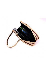 Women PU / Metal Minaudiere Shoulder Bag / Tote / Evening Bag / Wristlet Multi color