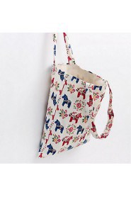 Women Casual / Shopping Canvas Shoulder Bag White