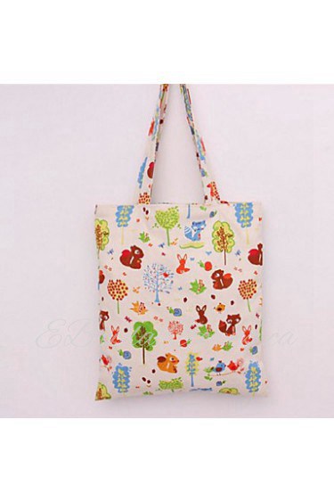 Women Casual / Shopping Canvas Shoulder Bag Beige