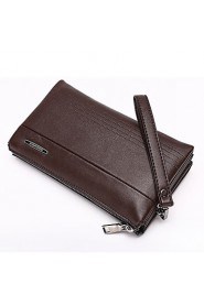 Men Cowhide Casual / Event/Party / Wedding / Office & Career Clutch / Wallet / Checkbook Wallet Brown / Black