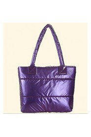 Women PU Shopper Tote Purple / Blue / Red / Black