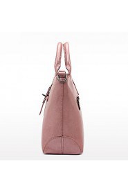 Women PU Barrel Shoulder Bag / Tote / Satchel Pink / Brown / Black / Burgundy