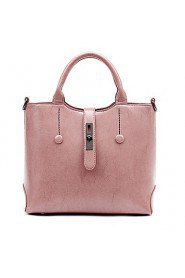 Women PU Barrel Shoulder Bag / Tote / Satchel Pink / Brown / Black / Burgundy