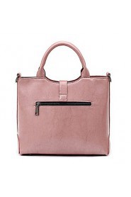 Women PU Barrel Shoulder Bag / Tote / Satchel Pink / Brown / Black / Burgundy