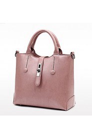 Women PU Barrel Shoulder Bag / Tote / Satchel Pink / Brown / Black / Burgundy