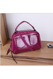 Women PU Shell Tote White / Pink / Blue / Red / Black