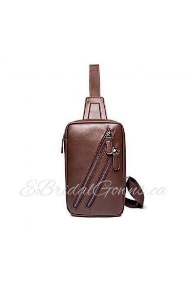 Men Formal / Sports / Casual / Outdoor / Office & Career / Shopping Poly urethane Cross Body Bag Brown